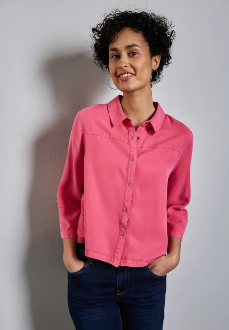 Gewassen blouse sugar coral