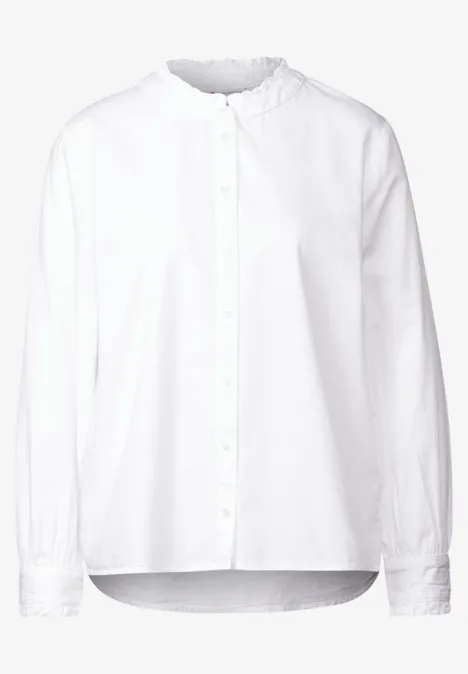 Bluse mit Rüschen-Details White