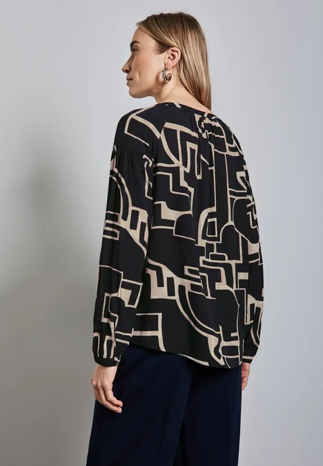 Tunika mit Smock-Details deep tint blue