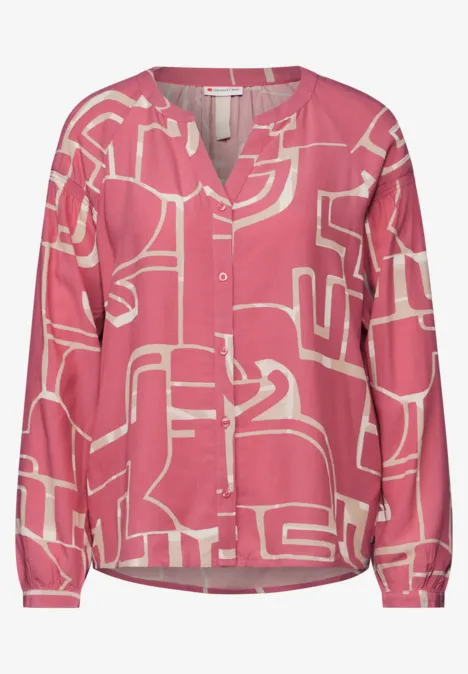 Tunika mit Smock-Details sugar coral