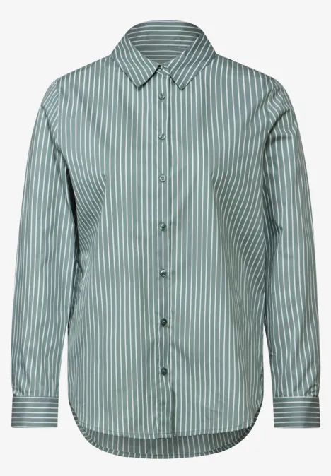 Gestreifte Business Bluse seafoam green