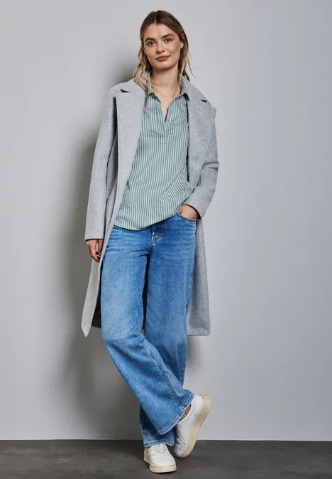 Lange Business-Bluse seafoam green