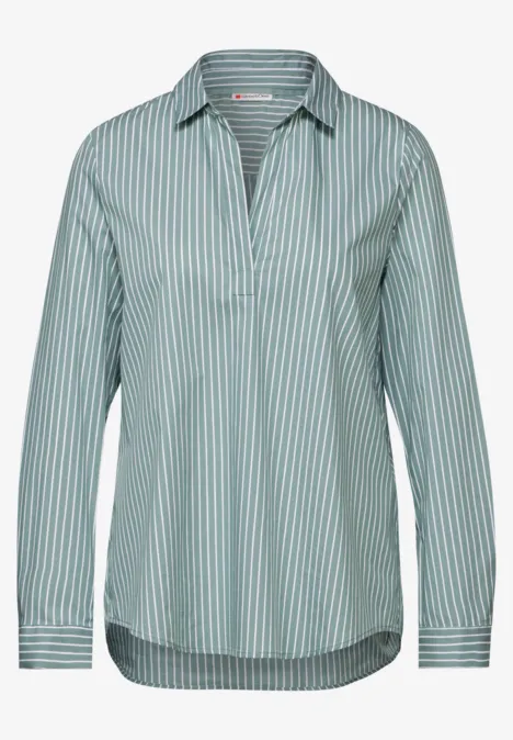 Lange Business-Bluse seafoam green
