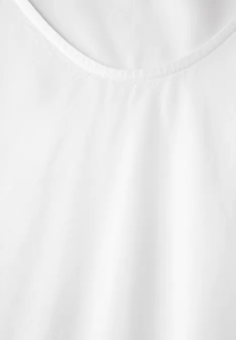 Bluse in Unifarbe White