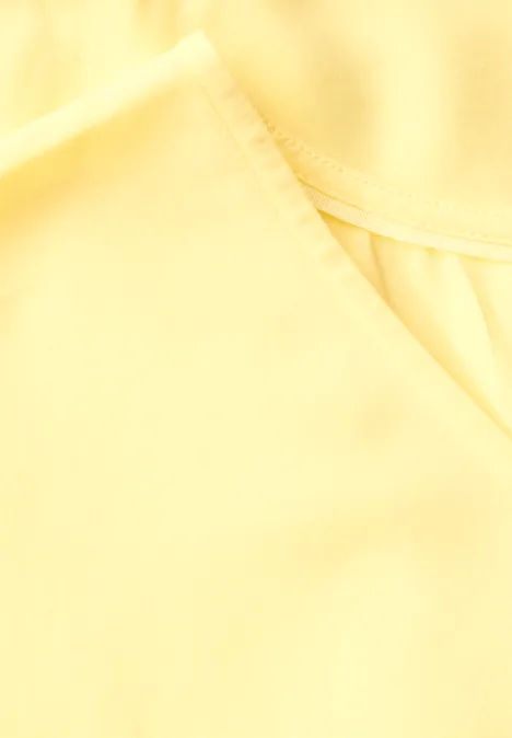 Bluse in Unifarbe solar yellow