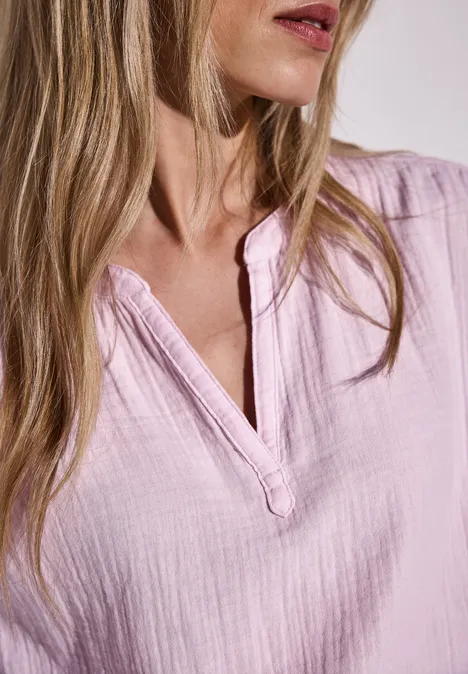 Musselin-Bluse fresh rose