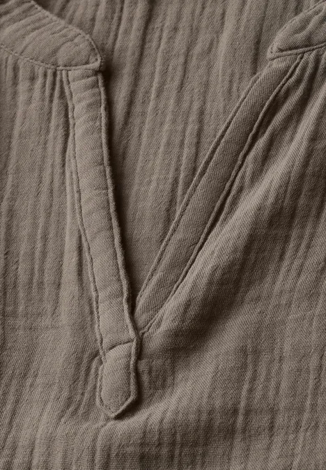 Musselin-Bluse fresh earth