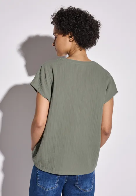 Musselin-Bluse dusty milky green Musselin-Bluse dusty milky green