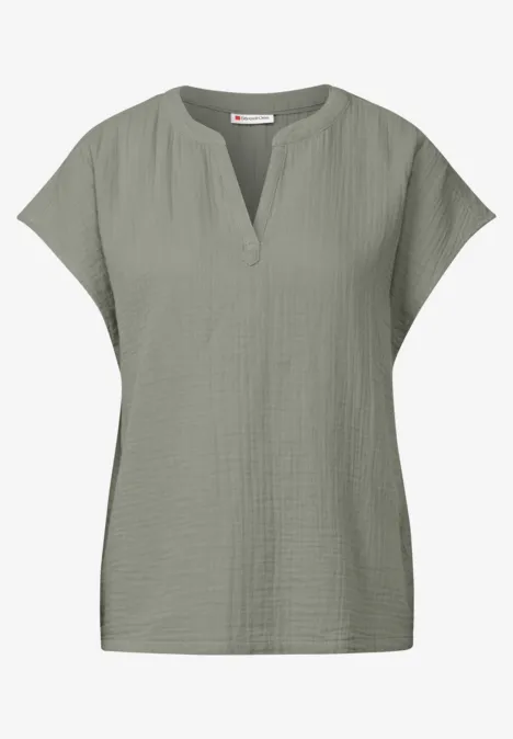 Musselin-Bluse dusty milky green Musselin-Bluse dusty milky green