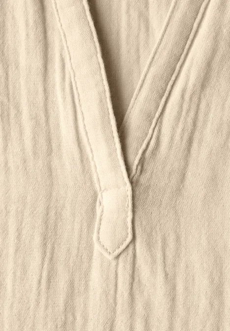 Musselin-Bluse velvet cream
