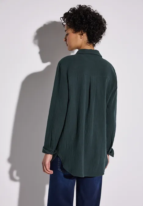 Hemdbluse mit Brusttaschen hunter green