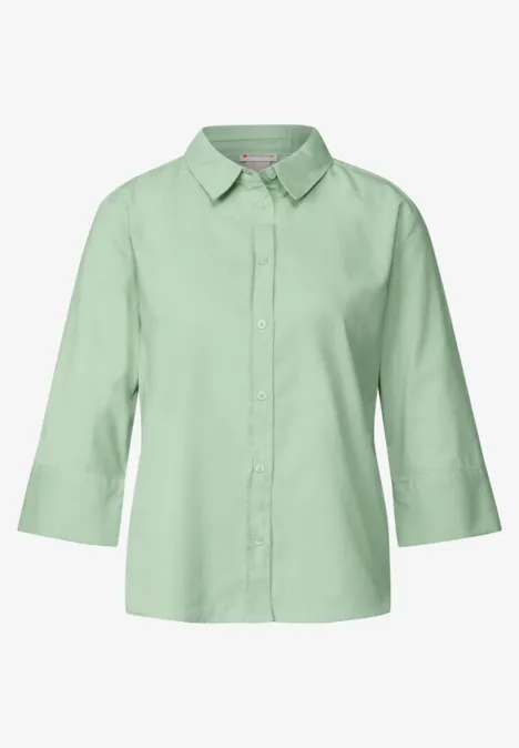 Cordbluse milky green