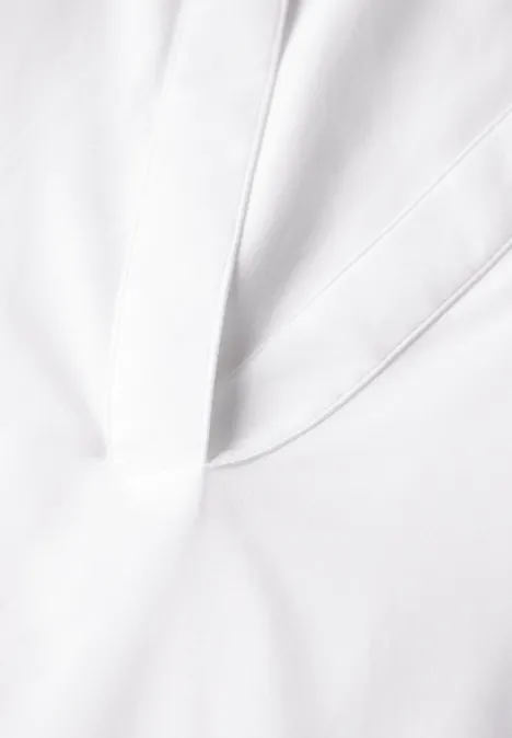 Bluse in Unifarbe White