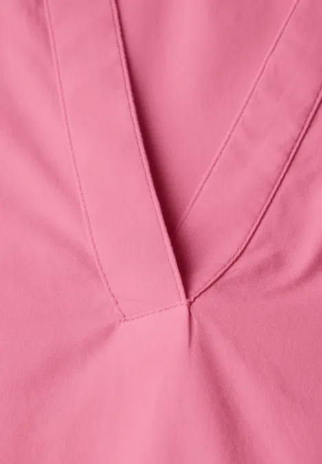 Bluse in Unifarbe sunset pink