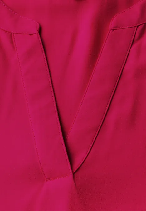 Bluse in Unifarbe juicy berry