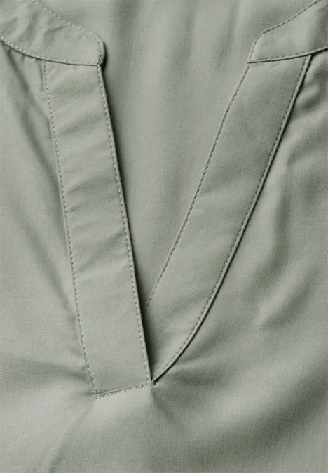 Bluse in Unifarbe dusty milky green