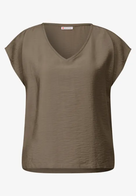 V-Neck Blusenshirt mute mocha