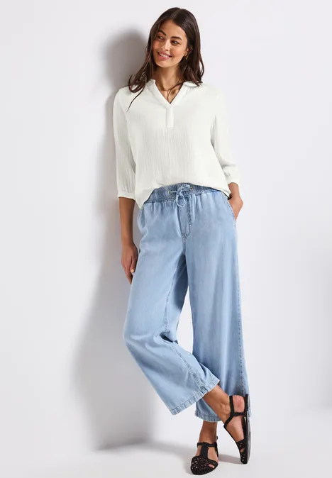 Musselin Tunika off white