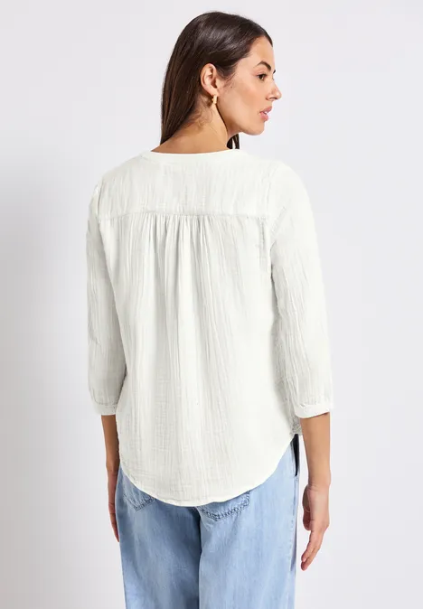 Musselin Tunika off white