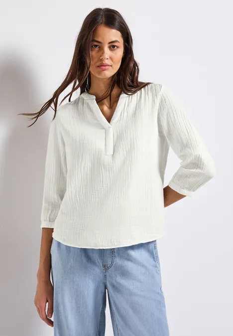 Musselin Tunika off white