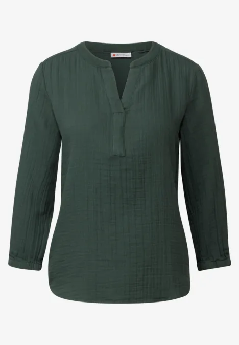 Musselin Tunika mid green