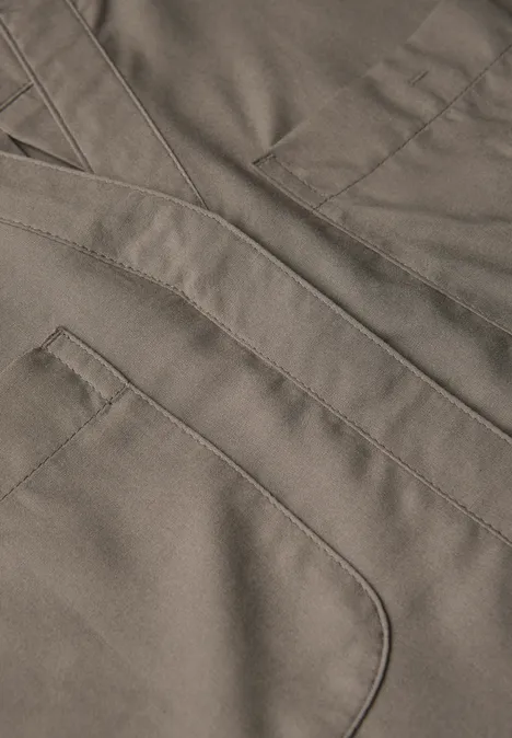 Blusentop mit Brusttaschen dark tumbled beige
