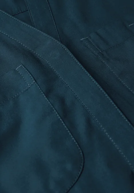 Blusentop mit Brusttaschen tide blue
