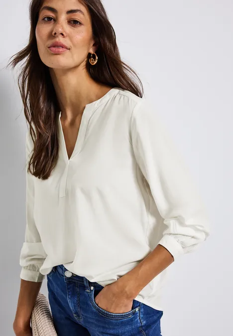 Tunique Split Neck off white