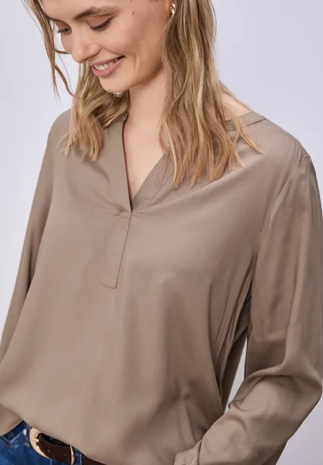 Tunique Split Neck light terra mocha