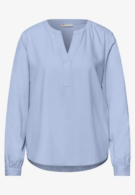 Split Neck Tunika cashmere blue