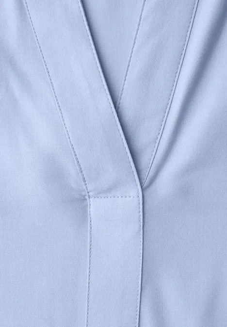 Split Neck Tunika cashmere blue