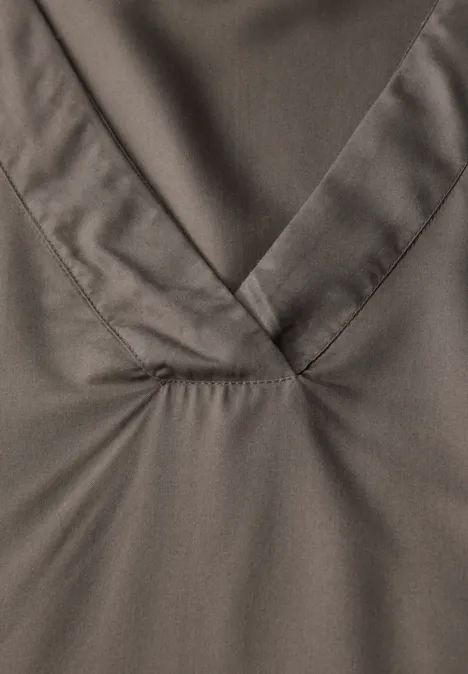 V-Neck Blusenshirt nomad brown