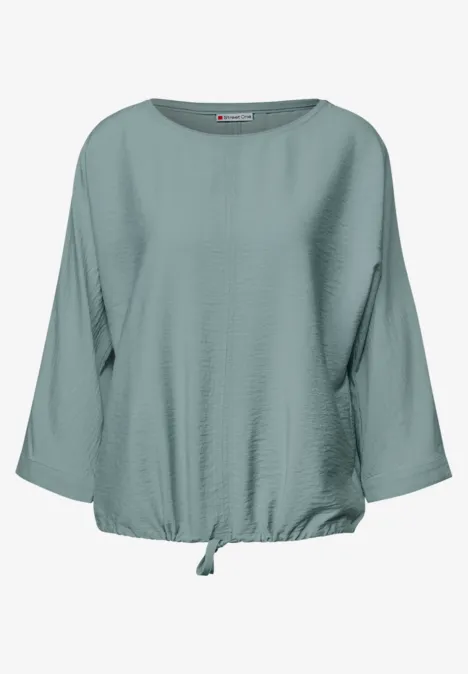 Dolman Strukturbluse arona blue