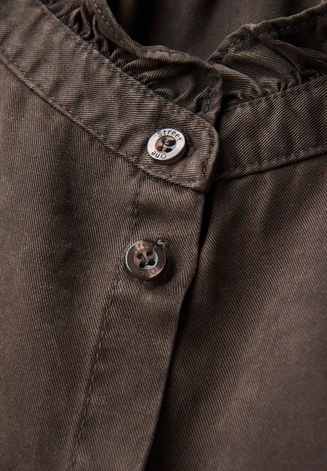 Washed-Look Tunika deep roast brown