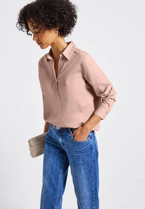 Zakelijk overhemd blouse faded rose