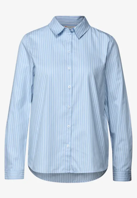 Gestreepte zakelijke blouse original blue