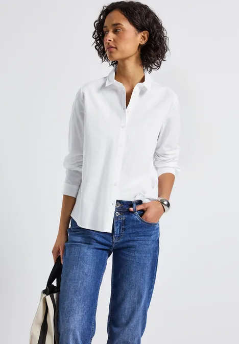 Business Bluse White