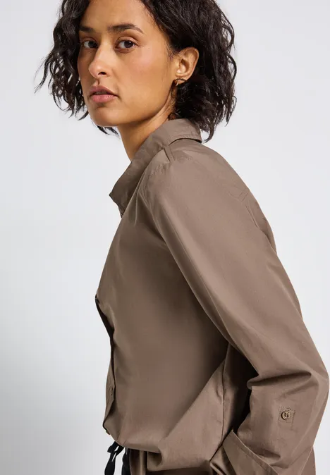 Business Bluse silk brown