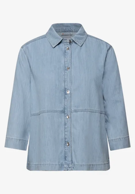 Denim Bluse Light Blue Washed