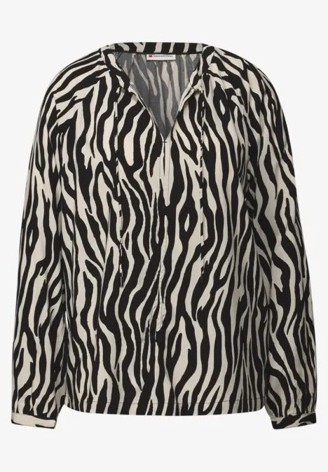 Tunique raglan à motifs Black