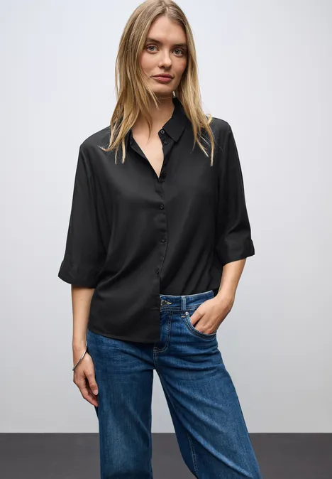 Hemdbluse Black
