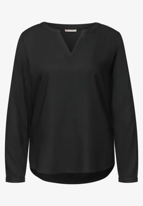 Tunika in Unifarbe Black