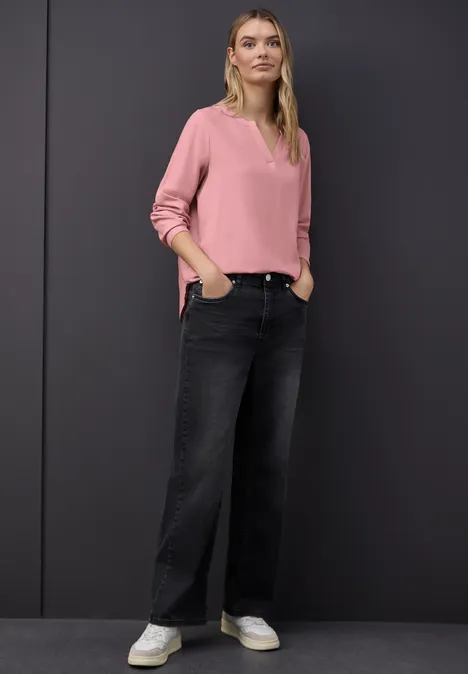 Tuniek in effen kleur powder pink Tuniek in effen kleur powder pink