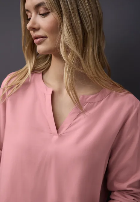 Tuniek in effen kleur powder pink Tuniek in effen kleur powder pink