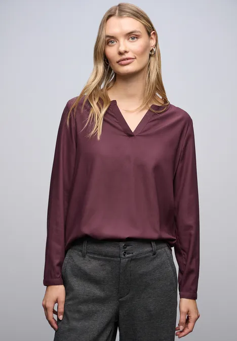 Tunika in Unifarbe jazz berry