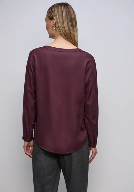 Tunika in Unifarbe jazz berry