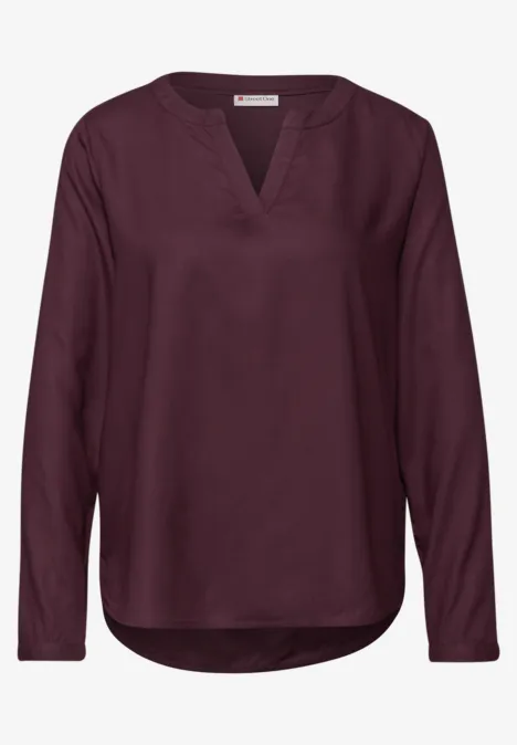 Tunika in Unifarbe jazz berry