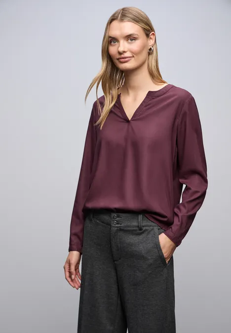 Tunika in Unifarbe jazz berry