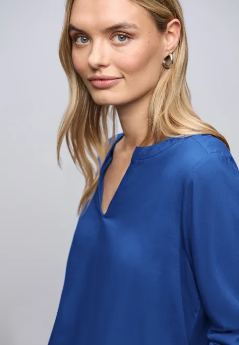 Tunika in Unifarbe amparo blue