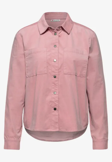 Cordmix Bluse powder pink